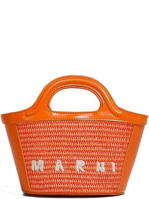 MARNI Tropicalia Micro Bag, Orange Leather